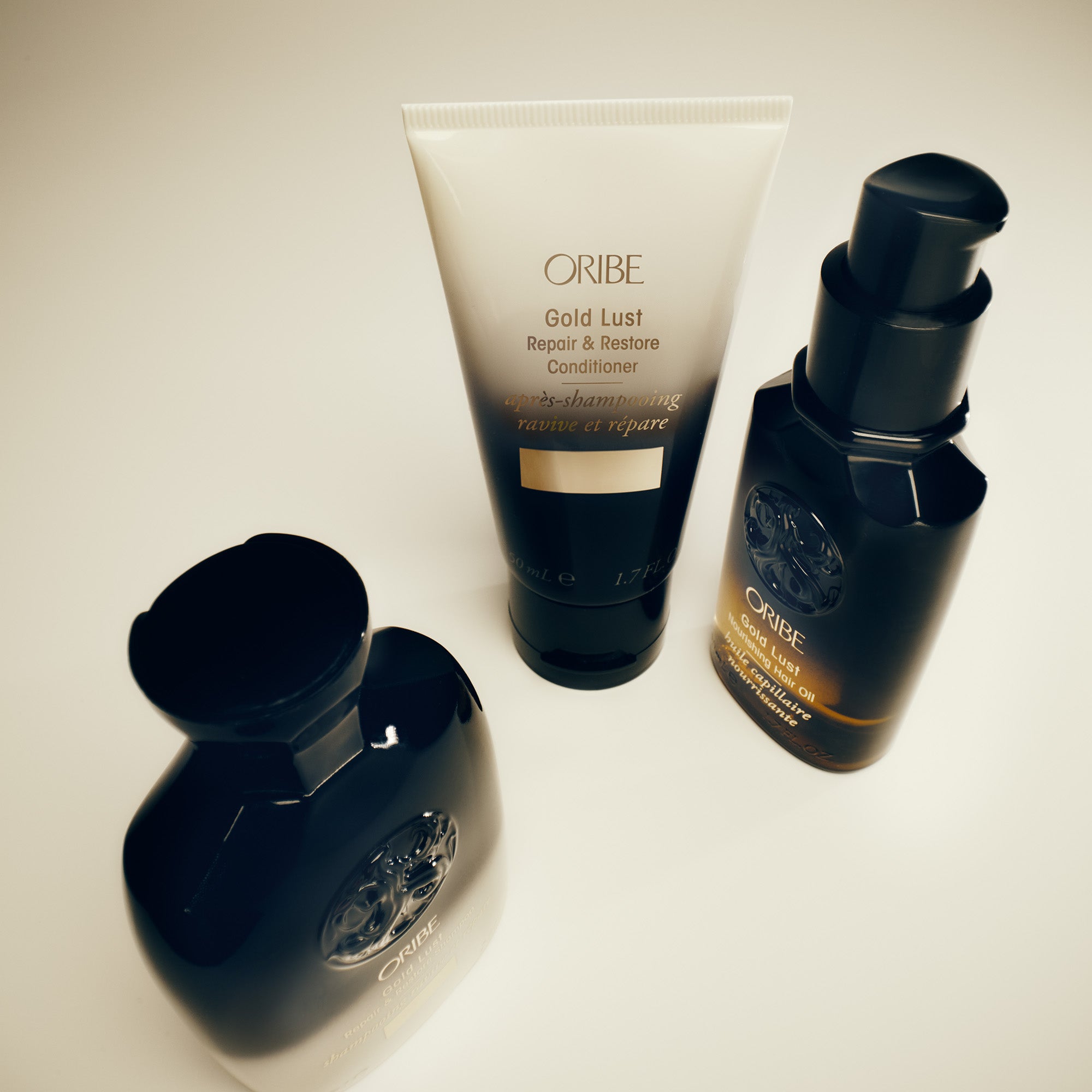 Oribe Gold Lust Repair & Restore Shampoo 75 Ml + Conditioner 50 Ml – Travel Size Set